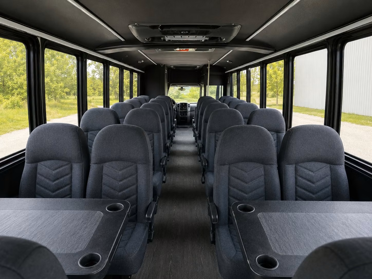 15 passenger minibus inside
