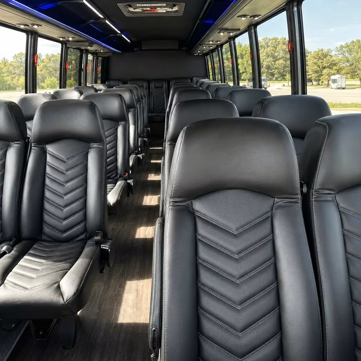 25 passenger minibus inside