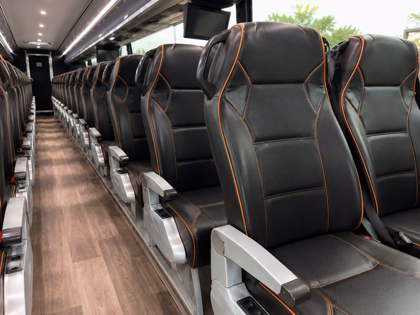 southfield charter bus rental inside