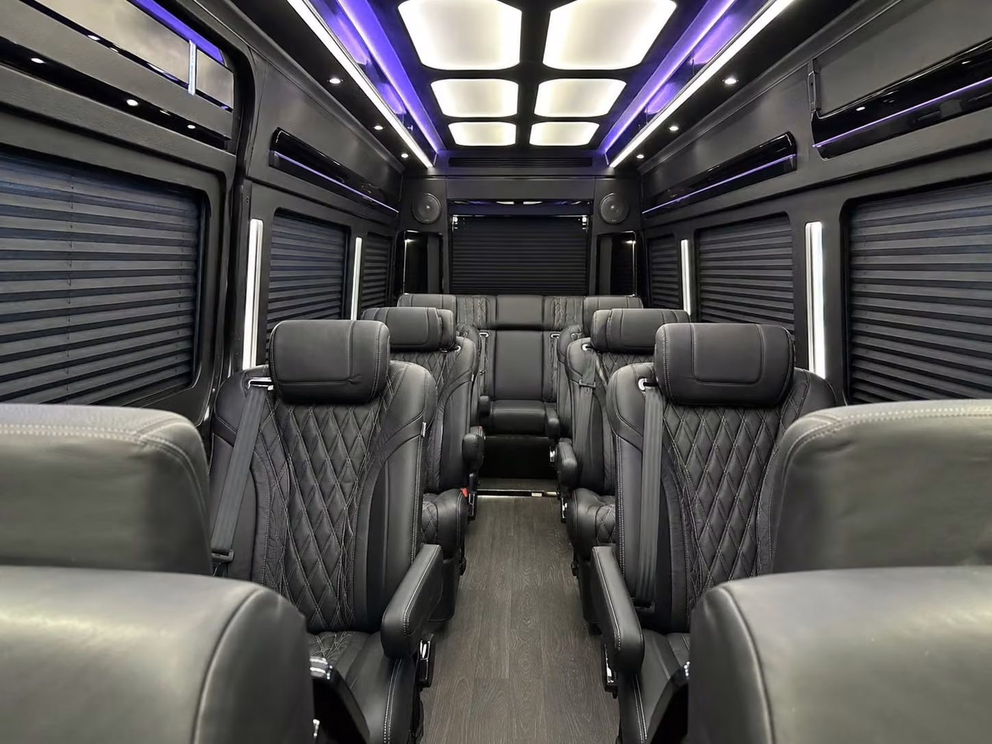 sprinter van with driver inside